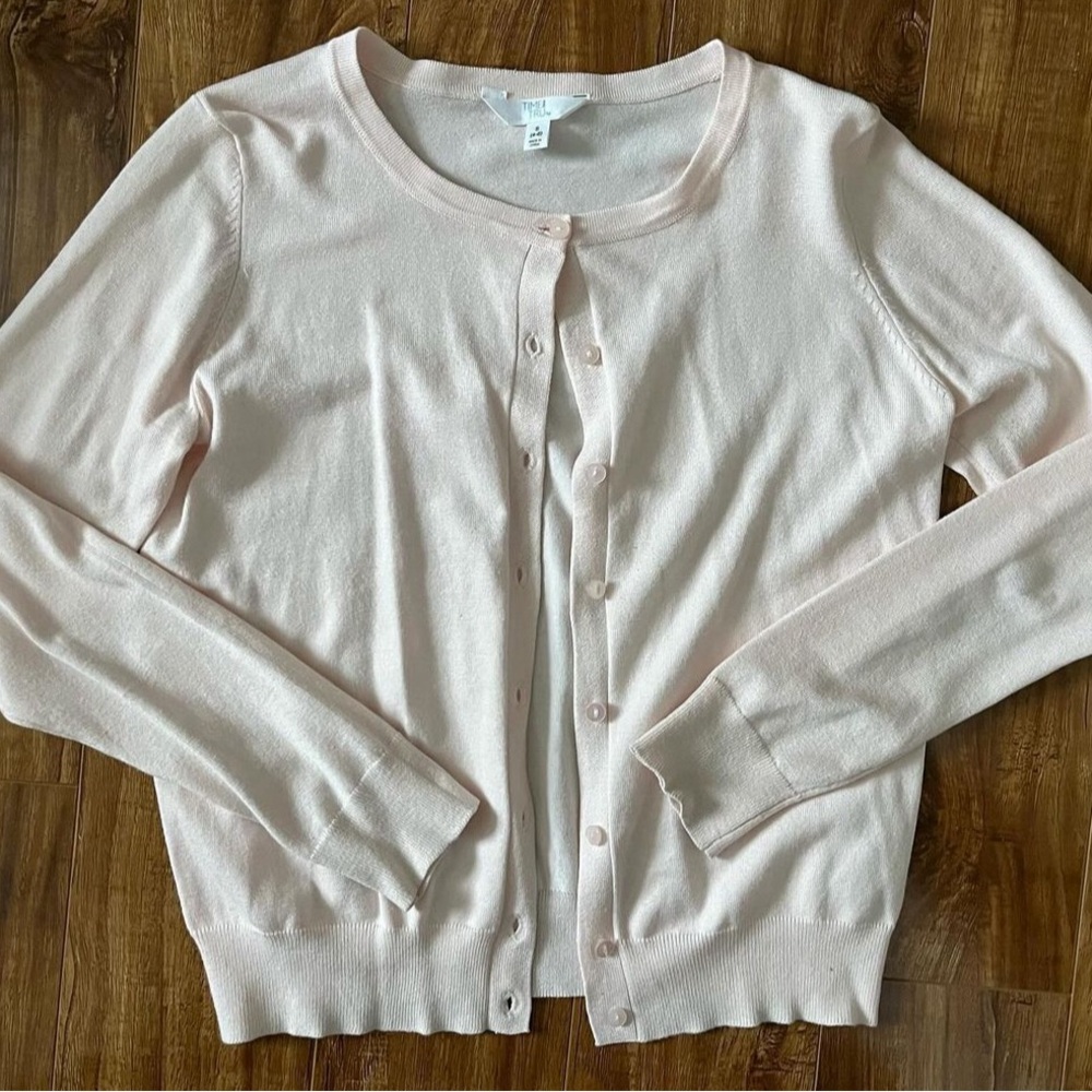 Time and Tru Light Pink Cardigan
